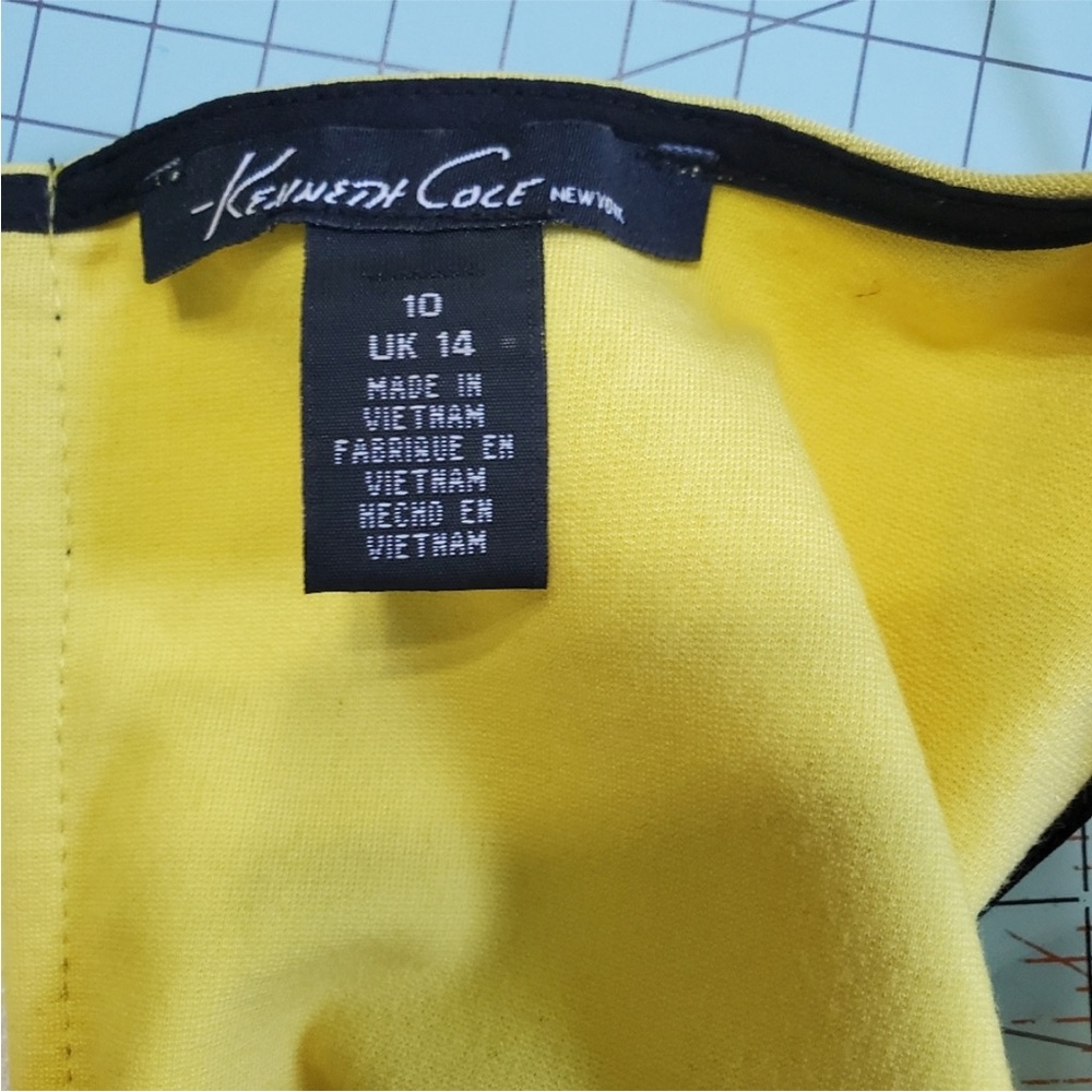 Kenneth Cole Vibrant Yellow Midi Dress - Picture 7 of 7